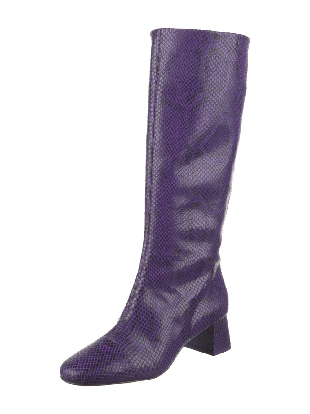Larroude Edie Python Embossed Boot - Picture 9 of 9